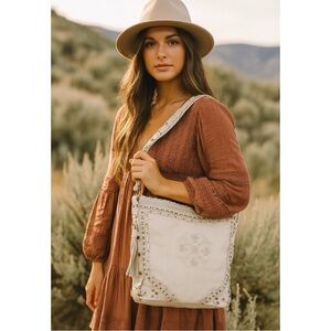 Kate Landry Leather‎ Tote Handbag